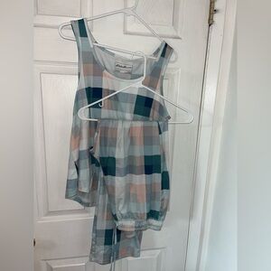 Eddie Bauer Plaid Sleepwear Top